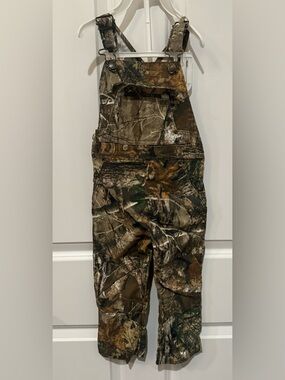 Magellan Outdoors Camo Bib Overalls – Brown Green Realtree Print